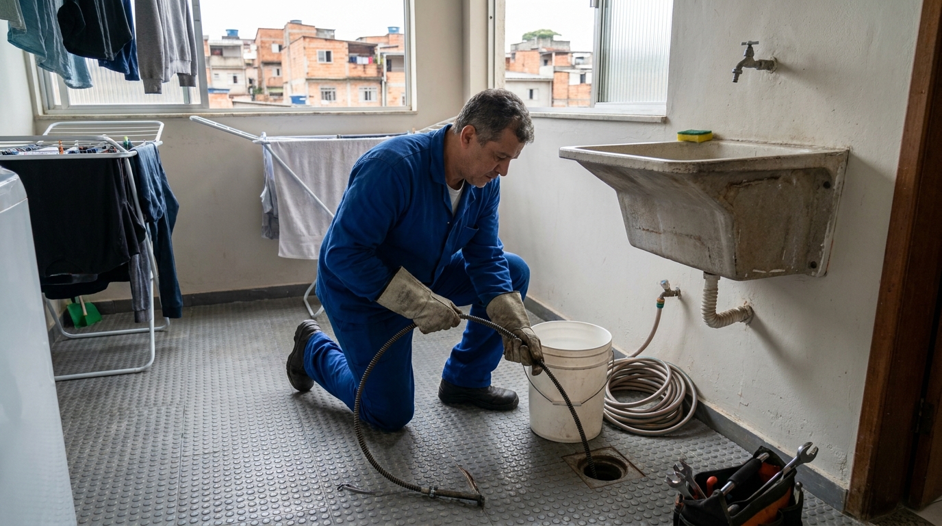 Desentupimento de Ralos Externos no Aponiã, Porto Velho‑RO